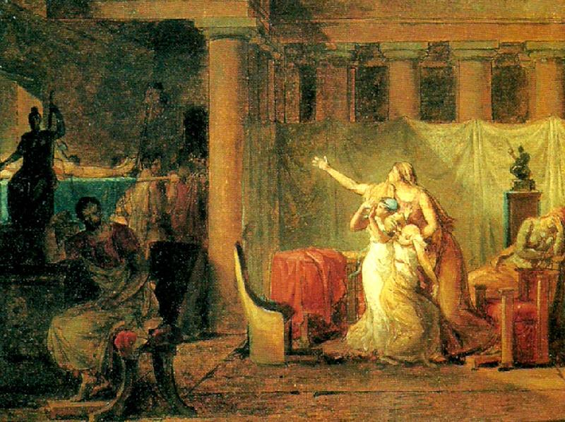 Jacques-Louis  David liktorerna hemfor till brutus hans soners lik